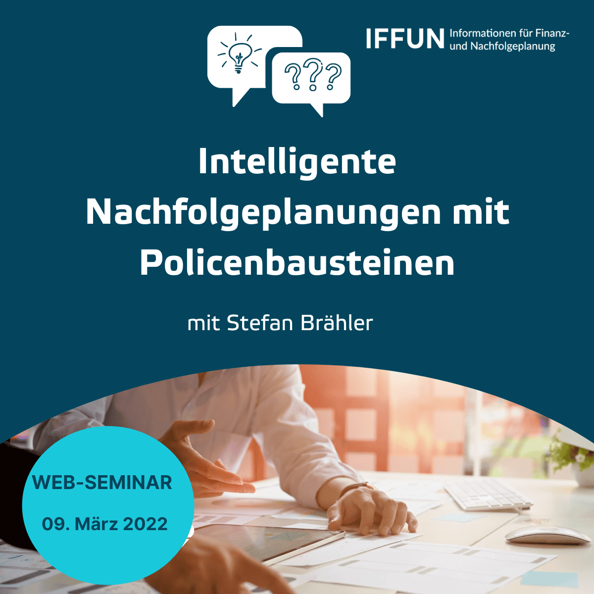 Web-Seminar zu Nachfolgeplanungen mit Policenbausteinen