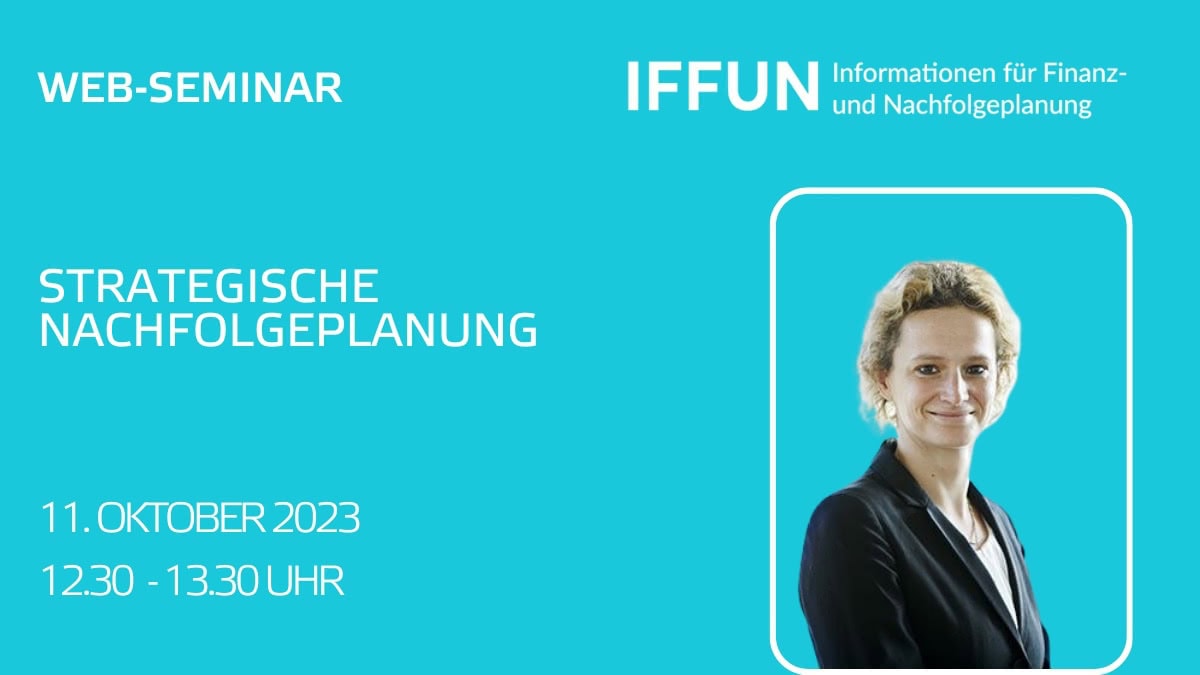 Web-Seminar: Strategische Nachfolgeplanung, 11. Oktober 2023