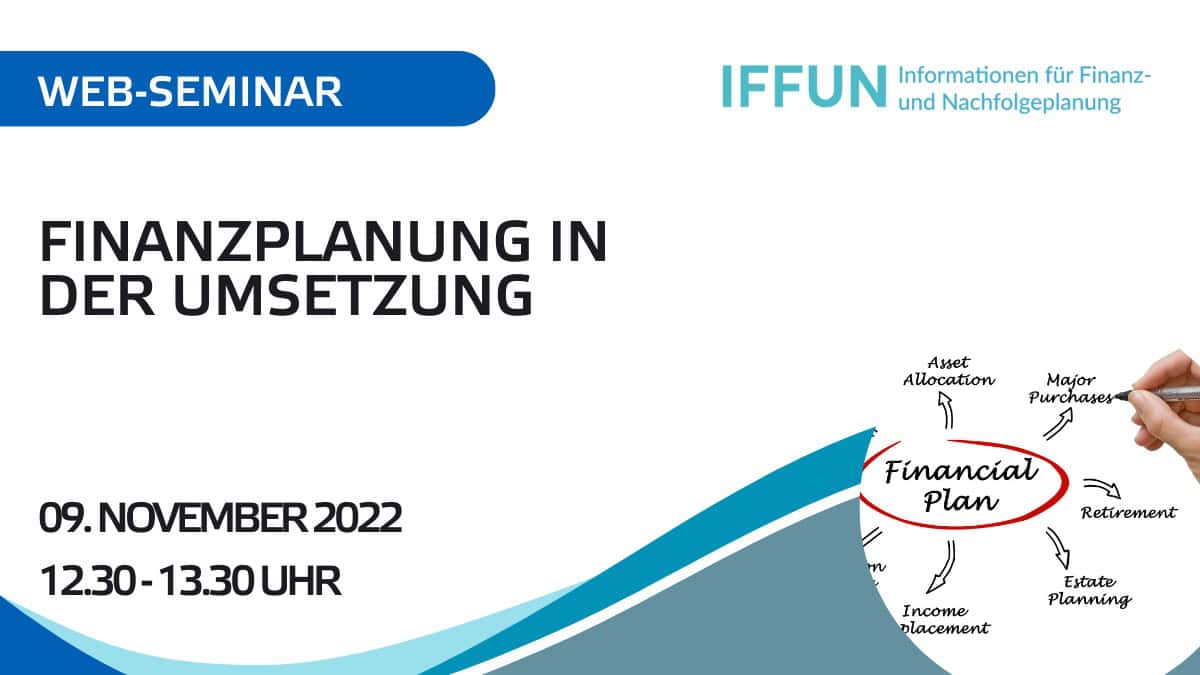 Web-Seminar zur Finanzplanung am 9. November 2022