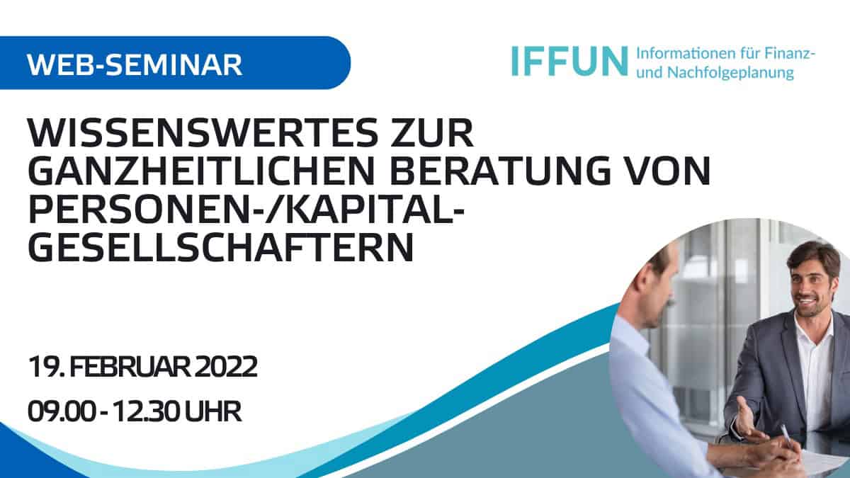 Web-Seminar zur Unternehmensberatung am 19. Februar