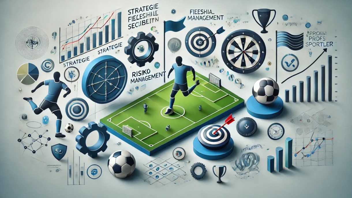 Illustration zu Fußballstrategie und Risikomanagement