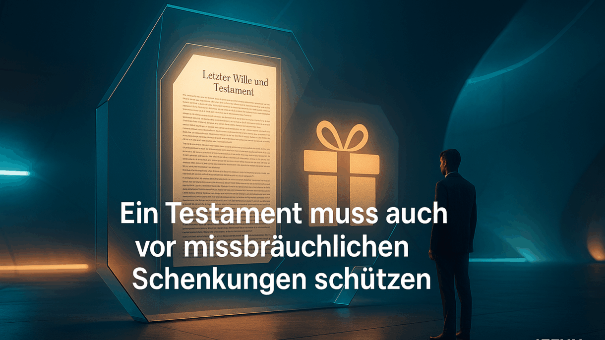 Testament und Schenkung, Schutz vor Missbrauch.