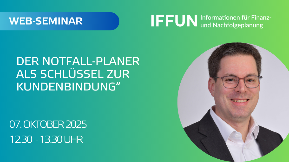 Web-Seminar über Notfall-Planung und Kundenbindung, 7. Oktober.