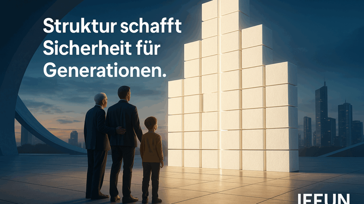 Menschen bewundern leuchtende Würfelinstallation in moderner Stadt