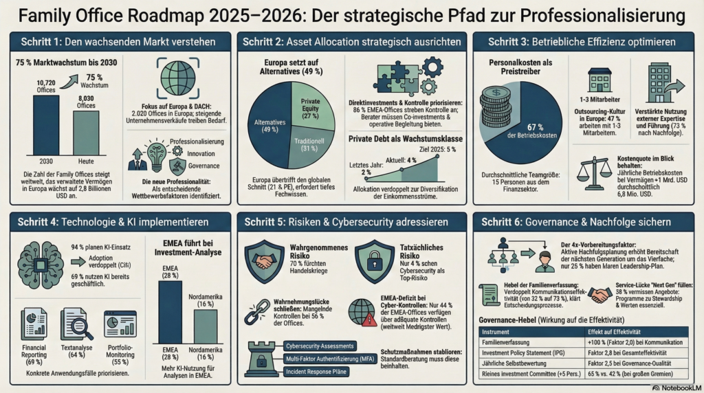Family Office Roadmap Infografik 2025-2026