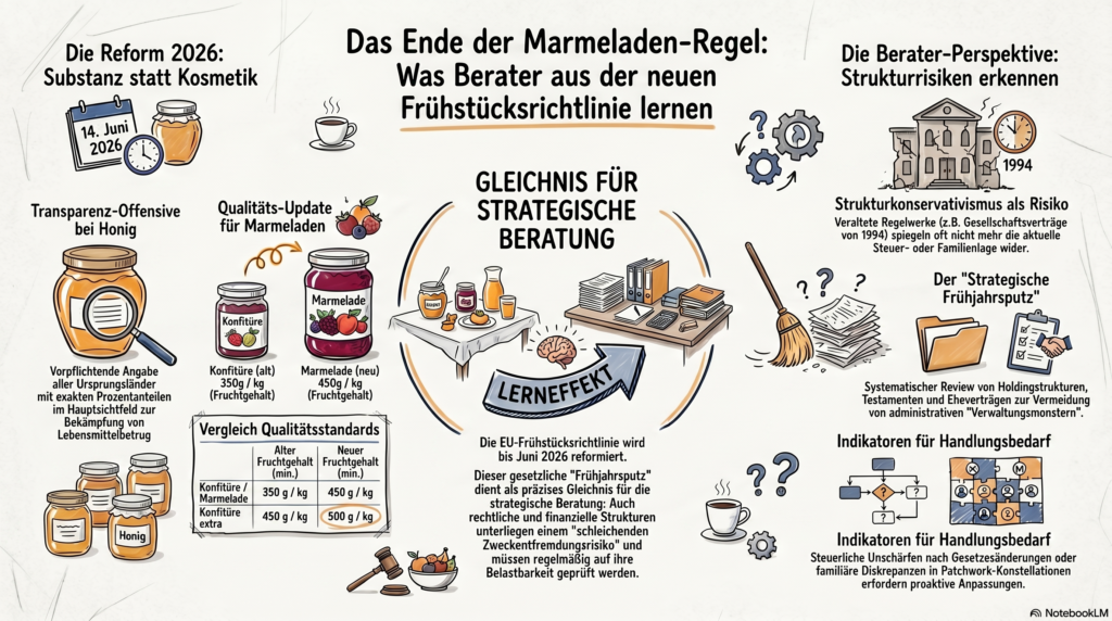 Infografik zur EU-Frühstücksrichtlinie und strategischer Beratung